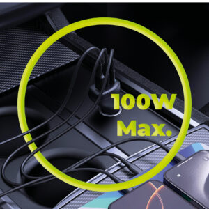 Mobile Origin 100W automobilinis įkroviklis CA25 - 2x USB-C + USB-A - Image 8