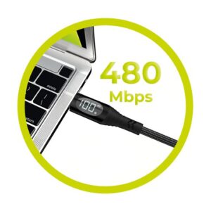 Mobile Origin 100W Display kabelis USB-C į USB-C 1,5m CB2 - Image 14