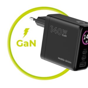 Mobile Origin 140W GaN Display įkroviklis PW21 - 2x USB-C + USB-A - Image 3