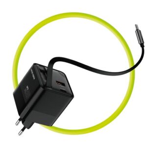 Mobile Origin 65W GaN Display įkroviklis PW2 - USB-C Self-Retracting kabelis + USB-C + USB-A - Image 10