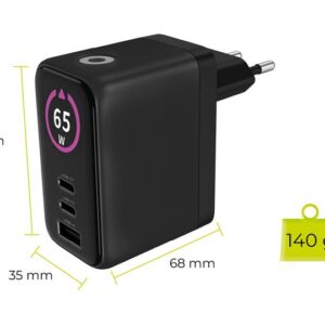 Mobile Origin 65W GaN Display įkroviklis PW20 - 2x USB-C + USB-A - Image 19