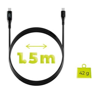 Mobile Origin 66W Display kabelis USB-A į USB-C 1,5m CB1 - Image 4