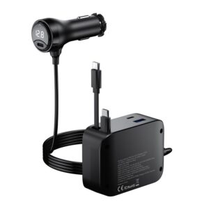Mobile Origin 75W 5in1 automobilinis įkroviklis CA23 - 2x USB-C + USB-A Port, 2x USB-C kabelis - Image 13