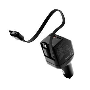 Mobile Origin 90W automobilinis įkroviklis CA22 - USB-C + USB-A, 2x USB-C kabelis - Image 12