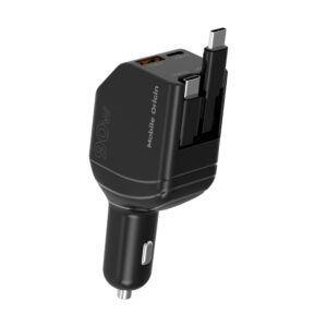 Mobile Origin 90W automobilinis įkroviklis CA22 - USB-C + USB-A, 2x USB-C kabelis - Image 3