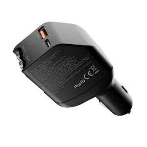 Mobile Origin 90W automobilinis įkroviklis CA22 - USB-C + USB-A, 2x USB-C kabelis - Image 16