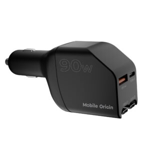 Mobile Origin 90W automobilinis įkroviklis CA22 - USB-C + USB-A, 2x USB-C kabelis - Image 7