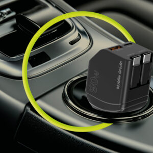 Mobile Origin 90W automobilinis įkroviklis CA22 - USB-C + USB-A, 2x USB-C kabelis - Image 9