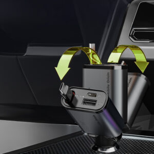 Mobile Origin 3in1 50W automobilinis įkroviklis CA27 - USB-C + USB-A, USB-C Cable - Image 7