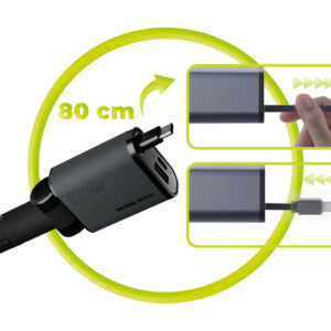 Mobile Origin 3in1 50W automobilinis įkroviklis CA27 - USB-C + USB-A, USB-C Cable - Image 9