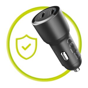 Mobile Origin automobilinis įkroviklis 60W 2 USB-C, CA11 - Image 3