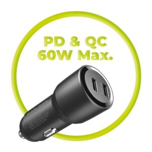 Mobile Origin automobilinis įkroviklis 60W 2 USB-C, CA11 - Image 10