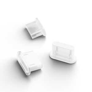 Mobile Origin USB-C Dust Plug & Cleaning Brush CL1 juodos spalvos/Clear for Apple iPhone/Android - Image 12