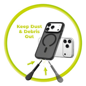 Mobile Origin USB-C Dust Plug & Cleaning Brush CL1 juodos spalvos/Clear for Apple iPhone/Android - Image 6