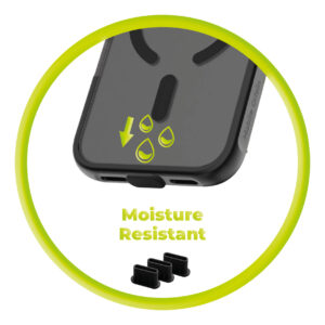 Mobile Origin USB-C Dust Plug & Cleaning Brush CL1 juodos spalvos/Clear for Apple iPhone/Android - Image 19