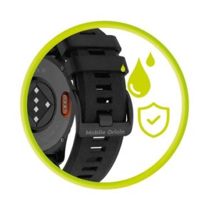 Mobile Origin Easy apyrankė Quick Fit skirta Garmin ES1, 20mm juodos spalvos - Image 13