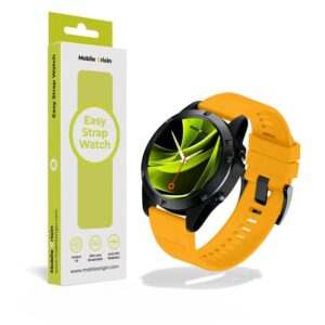 Mobile Origin Easy apyrankė Quick Fit skirta Garmin ES1, 20mm geltonos spalvos