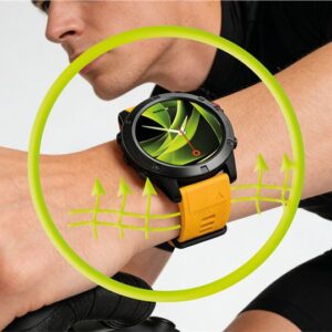 Mobile Origin Easy apyrankė Quick Fit skirta Garmin ES1, 20mm geltonos spalvos - Image 17