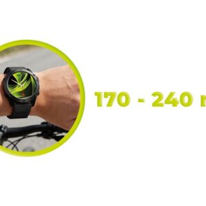 Mobile Origin Easy apyrankė Quick Fit skirta Garmin ES1, 22mm juodos spalvos - Image 2