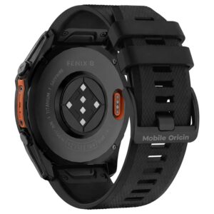 Mobile Origin Easy apyrankė Quick Fit skirta Garmin ES1, 22mm juodos spalvos - Image 7