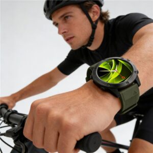 Mobile Origin Easy apyrankė Quick Fit skirta Garmin ES1, 22mm tamsiai žalios spalvos - Image 9