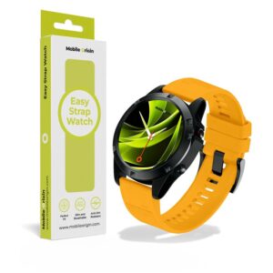 Mobile Origin Easy apyrankė Quick Fit skirta Garmin ES1, 22mm geltonos spalvos