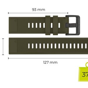 Mobile Origin Easy apyrankė Quick Fit skirta Garmin ES1, 26mm tamsiai žalios spalvos - Image 13