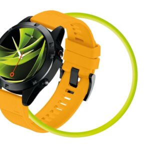 Mobile Origin Easy apyrankė Quick Fit skirta Garmin ES1, 26mm geltonos spalvos - Image 20