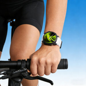 Mobile Origin Easy silikoninė apyrankė laikrodžiui Garmin ES2, 20mm baltos spalvos - Image 5