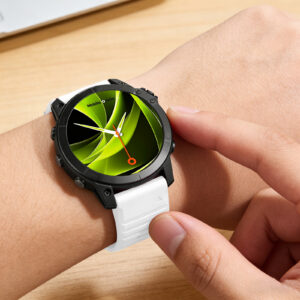 Mobile Origin Easy silikoninė apyrankė laikrodžiui Garmin ES2, 20mm baltos spalvos - Image 16