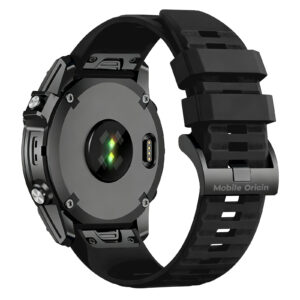 Mobile Origin Easy apyrankė Quick Fit skirta Garmin ES2, 22mm juodos spalvos - Image 3