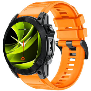 Mobile Origin Easy apyrankė Quick Fit skirta Garmin ES2, 22mm oranžinės spalvos - Image 2