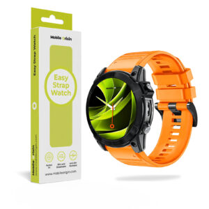 Mobile Origin Easy apyrankė Quick Fit skirta Garmin ES2, 22mm oranžinės spalvos