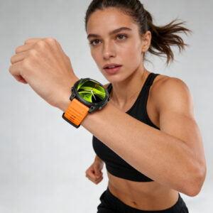 Mobile Origin Easy apyrankė Quick Fit skirta Garmin ES2, 26mm oranžinės spalvos - Image 14