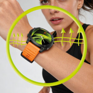 Mobile Origin Easy apyrankė Quick Fit skirta Garmin ES2, 26mm oranžinės spalvos - Image 19