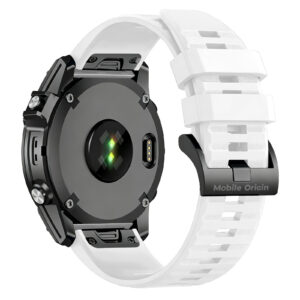 Mobile Origin Easy apyrankė Quick Fit skirta Garmin ES2, 26mm baltos spalvos - Image 3