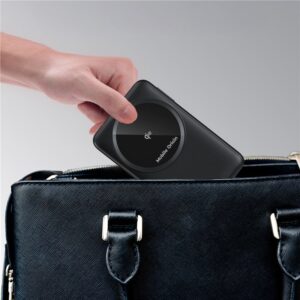 Mobile Origin 3in1 sulenkiamas Qi2 įkroviklis PW8, juodos spalvos - Image 17