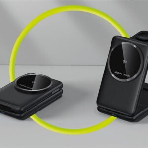 Mobile Origin 3in1 sulenkiamas Qi2 įkroviklis PW8, sidabro spalvos - Image 16