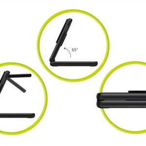 Mobile Origin 3in1 sulenkiamas Qi2 įkroviklis PW8, sidabro spalvos - Image 7