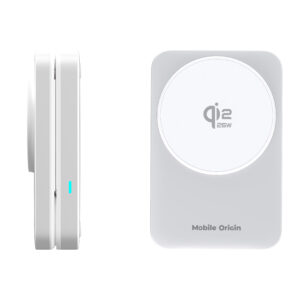 Mobile Origin 3in1 Qi2 25W Foldable Charging Stand PW35,MagSafe Compatible - Silver - Image 11