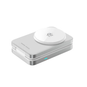 Mobile Origin 3in1 Qi2 25W Foldable Charging Stand PW35,MagSafe Compatible - Silver - Image 3