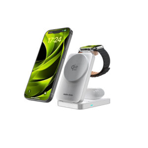 Mobile Origin 3in1 Qi2 25W Foldable Charging Stand PW35,MagSafe Compatible - Silver - Image 6