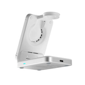 Mobile Origin 3in1 Qi2 25W Foldable Charging Stand PW35,MagSafe Compatible - Silver - Image 8