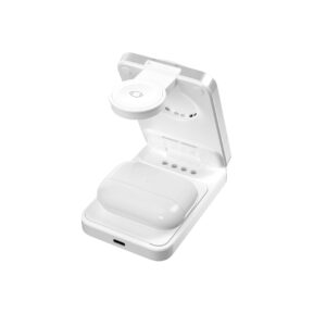 Mobile Origin 3in1 Qi2 25W Foldable Charging Stand PW35,MagSafe Compatible - Silver - Image 9