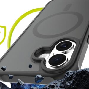 Mobile Origin Hybrid MagSafe dėklas, matinės juodos spalvos - Apple iPhone 16 - Image 11