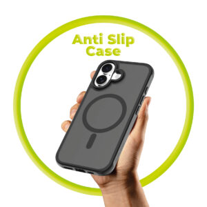 Mobile Origin Hybrid MagSafe dėklas, matinės juodos spalvos - Apple iPhone 16 - Image 9