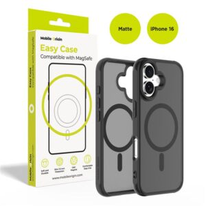 Mobile Origin Hybrid MagSafe dėklas, matinės juodos spalvos - Apple iPhone 16
