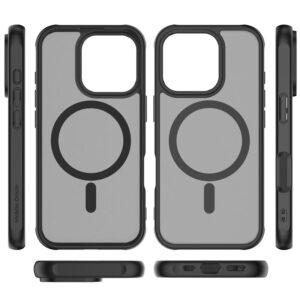 Mobile Origin Hybrid MagSafe dėklas, matinės juodos spalvos - Apple iPhone 16 Pro - Image 14