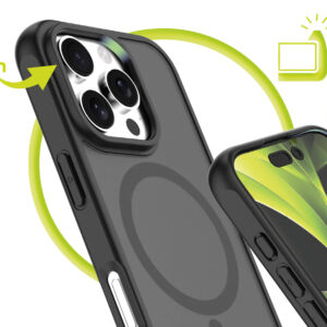 Mobile Origin Hybrid MagSafe dėklas, matinės juodos spalvos - Apple iPhone 16 Pro - Image 15