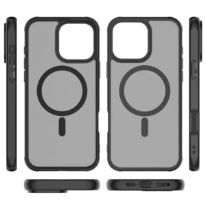 Mobile Origin Hybrid MagSafe dėklas, matinės juodos spalvos - Apple iPhone 16 Pro Max - Image 10